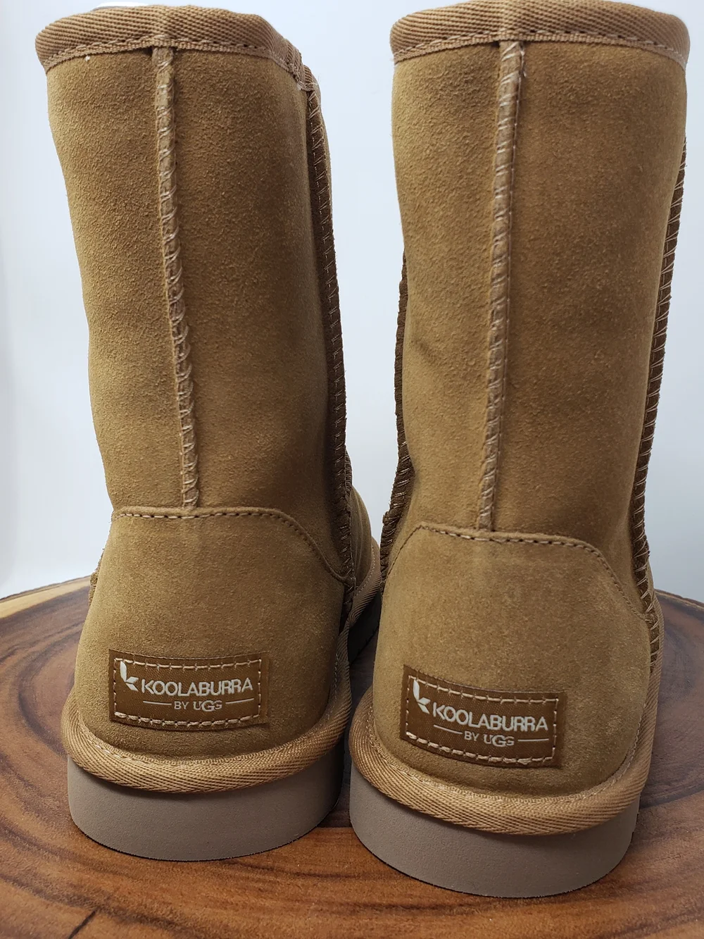 Koolaburra Tan Suede Kids Short Boots